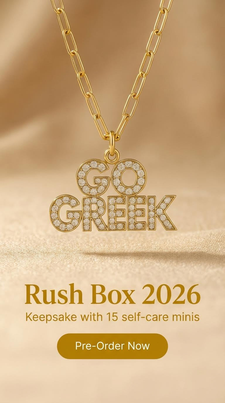 Preorder now - 2026 Rush Box - Grace. Glamour. Go Greek - Limited to only 500