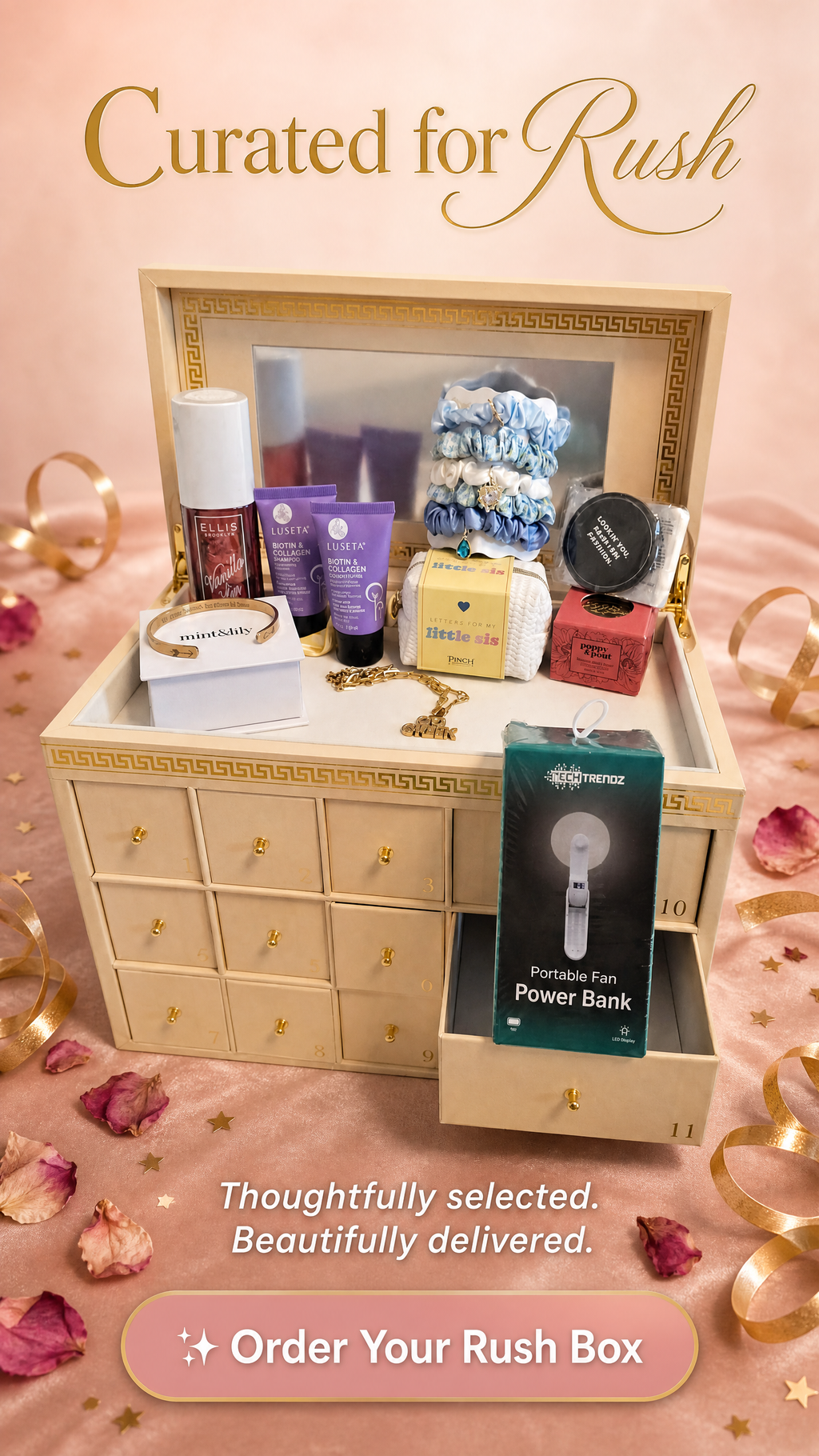 2026 Rush Box - Now Shipping - Grace. Glamour. Go Greek - Limited to only 500